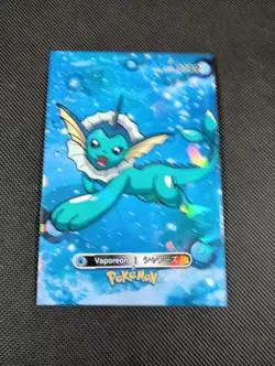Pokemon 2024 Card Database Cracked Ice Holo Vaporeon 134 Peru Borderless - Image 1