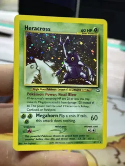 Heracross 6/111 Neo Genesis 2000 Feraligatr 4/111 Vintage Pokemon Card Lot WOTC - Image 3