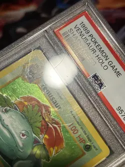 1999 Pokemon TCG Venusaur Holo Rare Shadowless Card 15/102 Base Set PSA 5 - Image 4