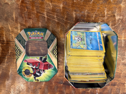 Pokemon Tins with random card lot + 11 Pokemon-GX cards, gently used condition - Image 4