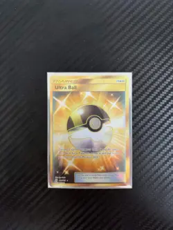 Pokemon TCG Ultra Ball Secret Rare Card 161/149 Sun & Moon Base Set Near Mint - Image 1
