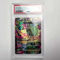 PSA 7 M Rayquaza Ex [Full Art Holo] 105/108 Pokemon XY Roaring Skies Card TCG - Image 1
