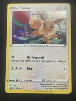 Eevee COSMOS HOLO Black Star PROMO card SWSH212 Sword & Shield Pokemon TCG NM/M - Image 1