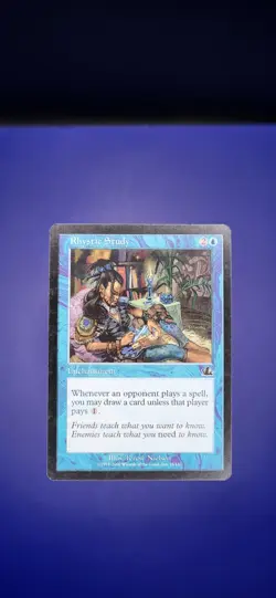 Rhystic Study card #45 Prophecy mtg Magic The Gathering - Image 2