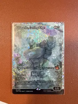 Leonardo, Cutting Edge (Showcase) (Fracture Foil) Teenage Mutant Ninja... - Image 1