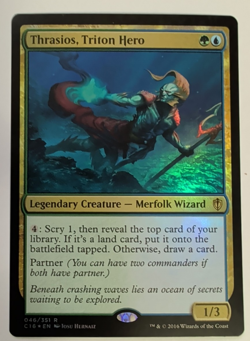 {1x} ~ Thrasios Triton Hero ~ *FOIL* NM MTG MAGIC Commander 2016 C16 *Startropic - Image 1