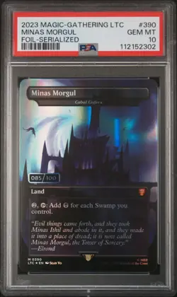 2023 MTG Lord of the Rings Tales of Middle-Earth Minas Morgul /100 PSA10 POP 3 - Image 1