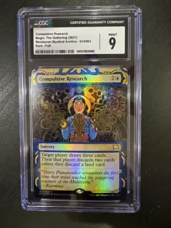 Magic the Gathering Strixhaven Mystical Archive Compulsive Research Foil CGC 9 - Image 1
