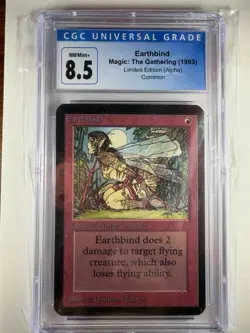MTG Earthbind Alpha CGC 8.5 - Image 1