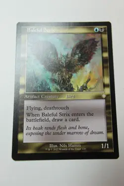 MTG Baleful Strix x1- -The Brothers' War Commander-Lightly Played - Image 1