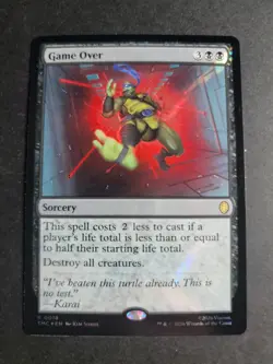 Game Over (Surge Foil) Rare MTG Ninja Turtles Commander - Image 1