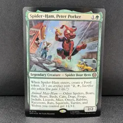Lot of 4 MTG Universes Beyond: Spider-man SP/dr Noir Rex Ham Porker Spiderverse - Image 3