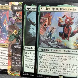 Lot of 4 MTG Universes Beyond: Spider-man SP/dr Noir Rex Ham Porker Spiderverse - Image 4