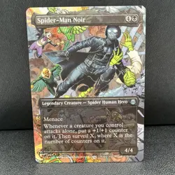 Lot of 4 MTG Universes Beyond: Spider-man SP/dr Noir Rex Ham Porker Spiderverse - Image 5