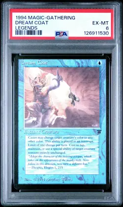 MTG - Dream Coat - Legends Edition Magic - Graded PSA 6 - Image 1