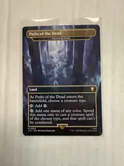 Paths Of The Dead (Cavern Of Souls) NM BORDERLESS MTG! LOTR - Image 1