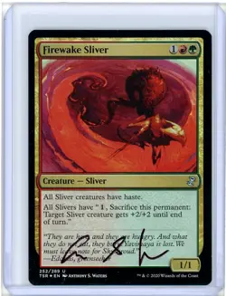 Firewake Sliver TSR Foil Signed Anthony S. Waters Artist Proof MTG - Image 1