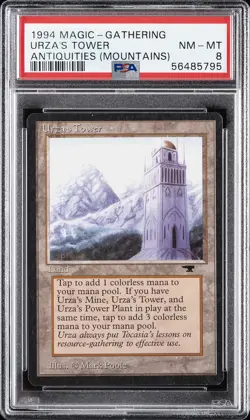 1994 MTG ANTIQUITIES VERSION 4 URZA'S TOWER PSA 8 - Image 1