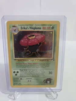Pokemon TCG Erika's Vileplume Gym Heroes 5/132 Holo Rare Unlimited 80 HP Card - Image 1