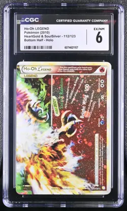CGC 6 Ho-Oh LEGEND HeartGold & SoulSilver #112/123 Holo 2010 Pokemon - Image 1