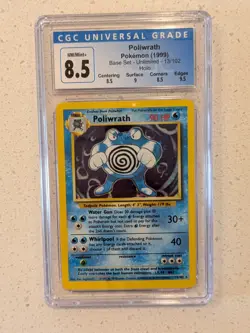 Poliwrath Holo 1999 Base Set Unlimited #13 Pokemon Card - CGC 8.5 - Image 1