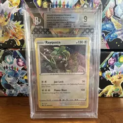 Pokemon Rayquaza SWSH029 Rebel Clash Blister Pack Promo - Graded - BGS 9 - Image 1