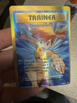 ERROR!! Miscut Pokemon TCG Evolutions Misty's Determination Full Art 108/108 - Image 1