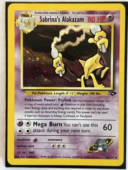 Sabrina's Alakazam 16/132 Unlimited Holo Rare Pokemon Card TCG #V1 - Image 2