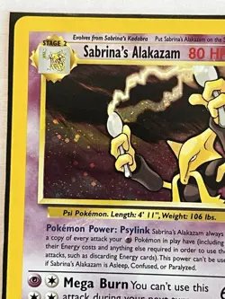 Sabrina's Alakazam 16/132 Unlimited Holo Rare Pokemon Card TCG #V1 - Image 3