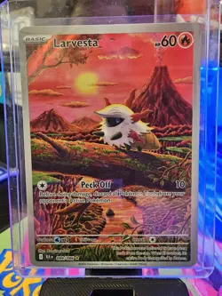 Pokemon TCG Larvesta Black Bolt Full Art Illustration Card IR 99/086 NM - Image 2