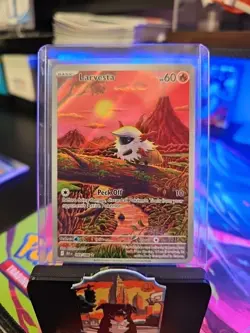 Pokemon TCG Larvesta Black Bolt Full Art Illustration Card IR 99/086 NM - Image 5
