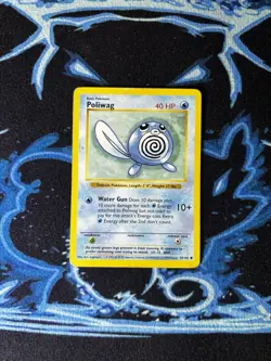 Pokemon TCG Poliwag Base Set, Shadowless Common Card 59/102 - Image 1