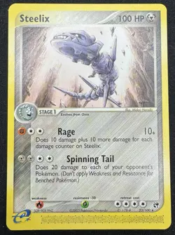 POKEMON TCG Steelix 23/100 EX Sandstorm 2003 Card Non-Holo - Image 1