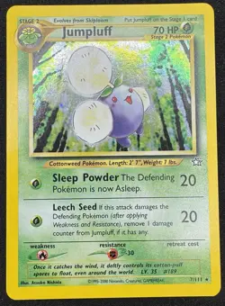Jumpluff 7/111 Neo Genesis Holo Pokemon LP/MP - Image 1
