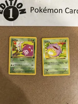 Koffing 1st Edition + Koffing Shadowless Pokemon Card Lot Vintage WOTC - Image 1