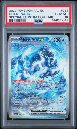 2023 POKEMON PAL EN-PALDEA EVOLVED SPECIAL ILLUSTRATION RARE CHIEN-PAO EX PSA 10 - Image 1