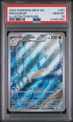 2023 POKEMON MEW EN-151 ILLUSTRATION RARE #181 DRAGONAIR PSA 10 - Image 1