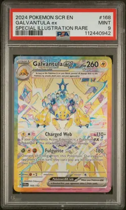 2024 POKEMON SCR EN-STELLAR CROWN SPECIAL ILLUSTRATION RARE GALVANTULA EX PSA 9 - Image 1