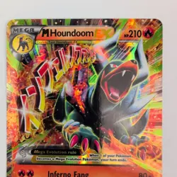 Pokemon M Houndoom EX BREAKthrough 23/162 Full Art Holo Ultra Rare EN - Image 2