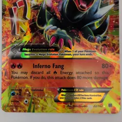 Pokemon M Houndoom EX BREAKthrough 23/162 Full Art Holo Ultra Rare EN - Image 3