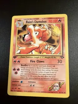 Pokemon TCG Blaine's Charmeleon Gym Challenge 31/132, 1st Edition - Image 1