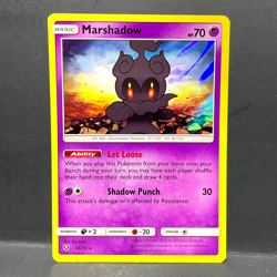 2017 POKEMON SHINING LEGENDS MARSHADOW 45/73 HOLO (RARE) - Image 1