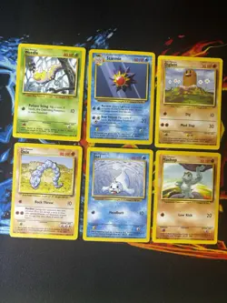 Pokemon TCG Base Lot X6 Vintage WOTC Mixed Condition - Image 1
