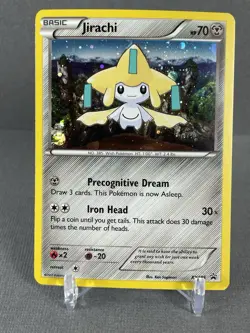 Mini Swirl Jirachi XY195 Cosmo Pokemon XY Promo Holo Rare Card #1 NM/LP - Image 1