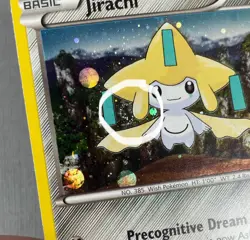 Mini Swirl Jirachi XY195 Cosmo Pokemon XY Promo Holo Rare Card #1 NM/LP - Image 3