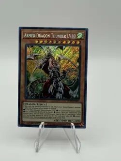 Yugioh Armed Dragon Thunder LV10 BLVO-EN001 Secret Rare 1st Ed NM - Image 1