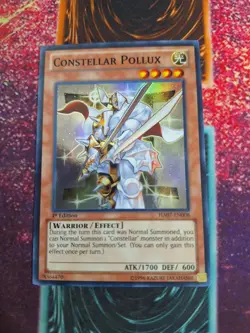 Yu-Gi-Oh! Constellar Pollux HA07-EN008 Super Rare 1st Edition Near Mint - Image 1