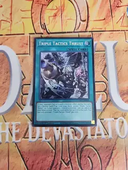 Triple Tactics Thrust CH01-EN030 1st Edition Secret Rare NM Yugioh - Image 1
