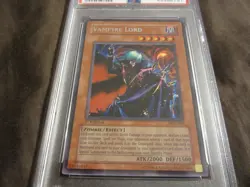 2003 YuGiOh! Dark Crisis VAMPIRE LORD DCR-000 Secret Rare 1st PSA 9 - Image 2