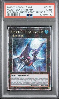 Number 101: Silent Honor ARK RA04-EN211 1st Edition QCSR Yugioh PSA 9 - Image 1